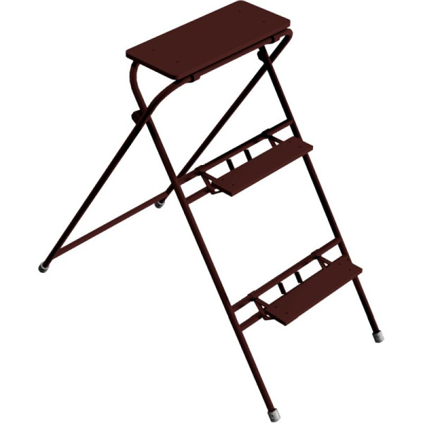 Stone HGS werktrap geverfd, opklapbaar, 3 treden/0,60m/1,20m, 10152