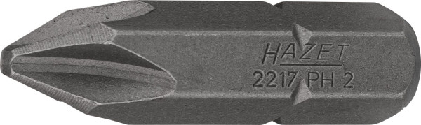 Hazet bit, massieve zeskant 8 (5/16 inch), Phillips profiel PH, PH2, 2217-PH2