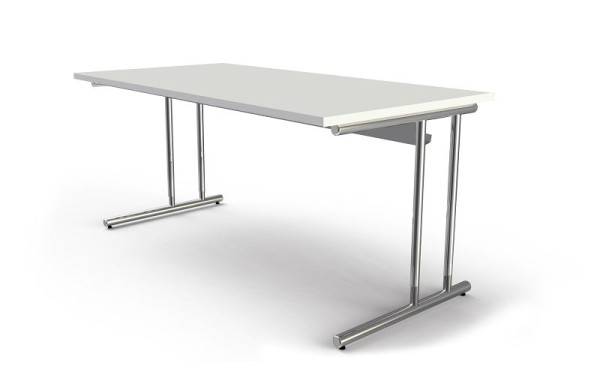 Kerkmann bureau B 1600 x D 800 x H 680-820 mm, Artline, kleur: wit, 11766110