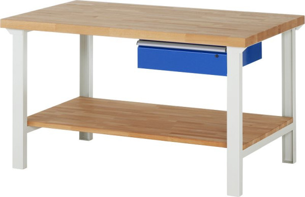 RAU werkbank serie 7000 - modulair ontwerp, 1 onderlade, 1500x840x900 mm, 03-7001A7-159B4S.11