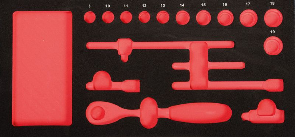 Projahn ProForm inzet leeg voor 3/8"Xi-on doppen, 5999-52E