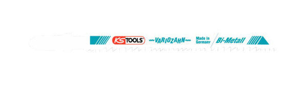 KS Tools bimetaal decoupeerzaagblad, 132 mm, 1, 8-2,5 mm, verpakking van 5, 129.3150F