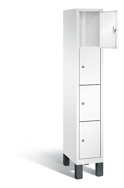C+P lockerkast Evolo, H1850xB320xD500mm, kleur: verkeerswit, 48010-104 S10116