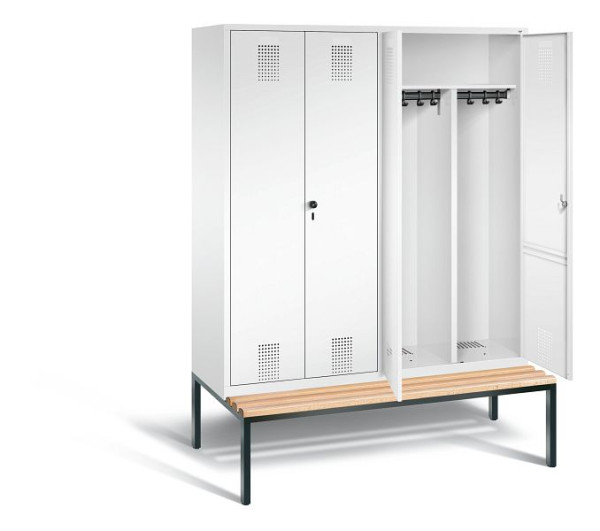 C+P zwart wit kastje Evolo, H2090xB1590xD815mm, kleur: verkeerswit, 48052-42 S10057