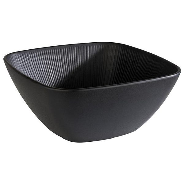 APS kom -NERO-, 25 x 25 cm, hoogte: 11 cm, melamine, zwart, 3,5 liter, 85072