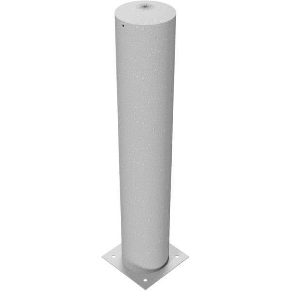 Stein HGS HGS stalen buispaal/rambeschermpaal - Bolder-, 1500 mm/voor pluggen met voetplaat 360x360 mm, zonder verf, zonder oogjes, met gelaste stalen kap, 1469601