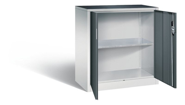 C+P gereedschapskast Acurado, H1000xW930xD500mm, kleur: lichtgrijs / antracietgrijs, verzonken handgreep, 8821-000 S10322
