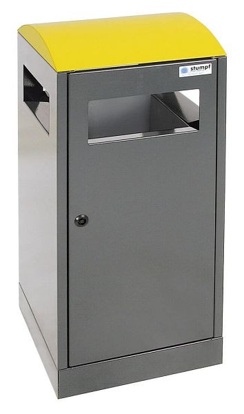 stumpf afvalscheiding A³, antracietgrijs / 1003, verzinkte binnenemmer, 40 liter, 650-040-0-2-103