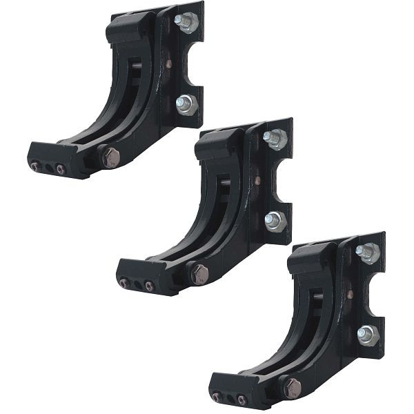 Mendler set van 3 muurbeugels voor luifel T124, muurbeugel adapter voor wandmontage, antraciet, 58312
