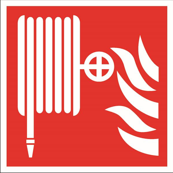 FIRE SIGN Brandslang 15 cm x 15 cm PVC, 510159