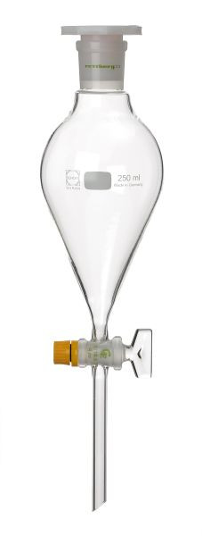 Rettberg scheitrechter, 10000 ml, ongegradueerd, glazen afsluitkraan NS 29/10 mm, PE stop NS 45/40, 114111086