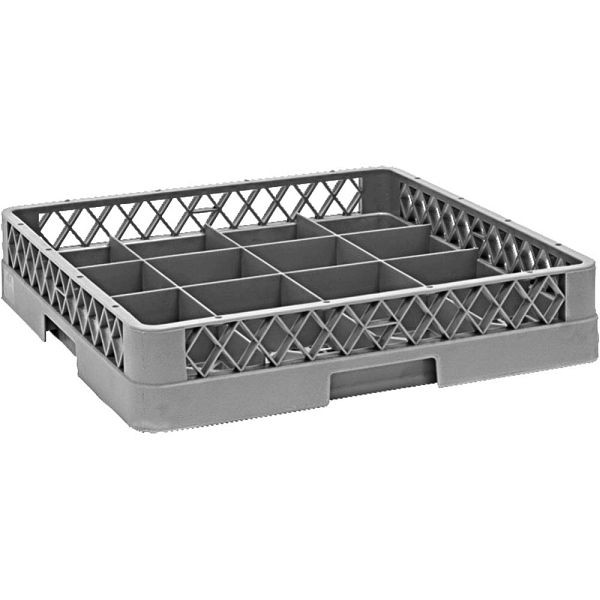 gel-o-mat wasmand voor glazen + kopjes met 16 vakken, 500x500x104 mm, 3043.SK16