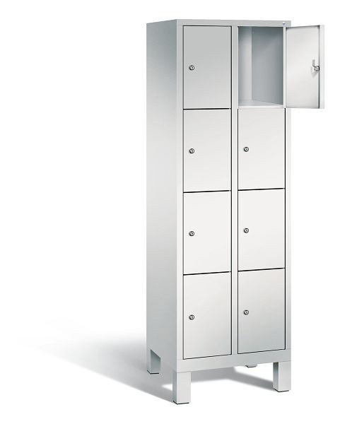 C+P lockerkast Evolo, H1850xB610xD500mm, kleur: lichtgrijs, 48010-204 S10001