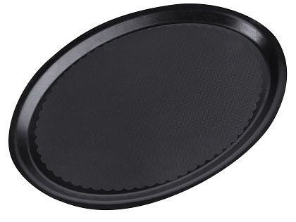 Contacto dienblad, ovaal 29 cm, zwart antislip, 5351/901