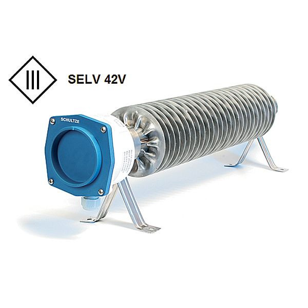 Schultze RiRo u 500 SELV ribbenbuisverwarmer 500 W veiligheidslaagspanning 42V, IP66 / 67, SKS006