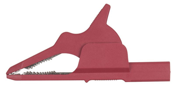 KS Tools 4,0 mm ingangsbus op krokodillenklem smal, rood, 150.1678