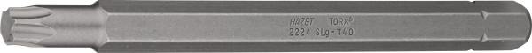 Hazet bit, massieve zeskant 8 (5/16 inch), binnen TORX® profiel, T40, lange versie, sleutelmaat: T40, 2224SLG-T40