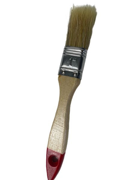 VaGo-Tools Verniskwast, glazuur, schilderskwast, platte kwast, Chinese haren, 25 mm, VE: 6 stuks, 190-010-6_vx