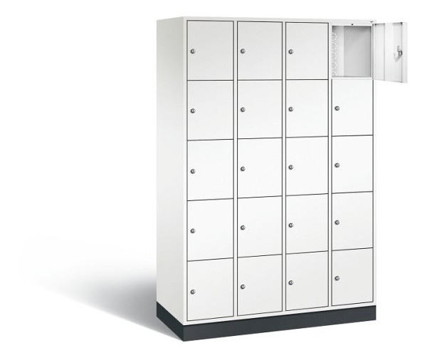 C+P lockerkast Intro, H1950xB1220xD490mm, kleur: verkeerswit, 8570-401 S10244