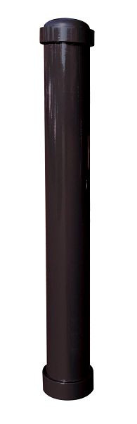 Schake-stijl bolder stalen buis Ø 108 mm, hoogte boven de grond 950 mm, totale lengte ca. 1300 mm, stationair, voor betonverankering met grondanker, zonder oog, 497B