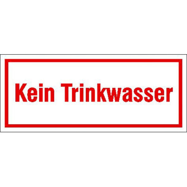 Stein HGS HGS informatiebord ter identificatie van het bedrijf, geen drinkwater, 120x50mm/folie, zelfklevend, 21.5385