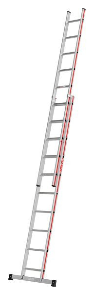 HYMER opschuifladder, tweedelig, 2x10 sporten, lengte ingeschoven 2,91 m / uitgeschoven 4,87 m, 404620