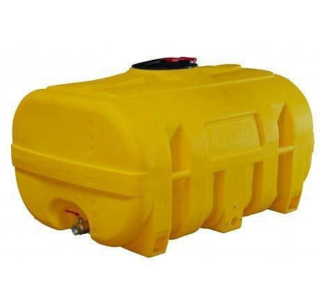 Cemo PE vat 1000 L koffervormig geel, 8274