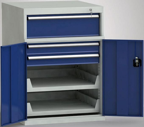 KLW machinezijkast 1000/1019 x 725 x 772 mm H x B x D, inbouwmaten: 825 mm, indeling: 36x36 stuks, MGC1000-05EP-TD-014