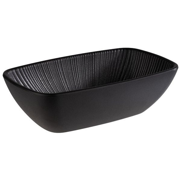 APS GN 1/9 schaal -NERO- in zwart, 17,6 x 10,8 cm, hoogte: 5,5 cm, 0,35 liter, 85278