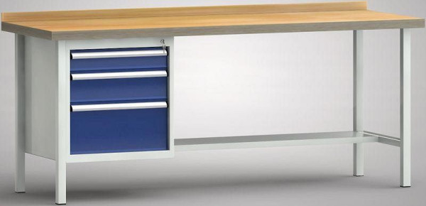 KLW standaard werkbank - 2000 x 700 x 840 mm L x D x H, WS118N-2000M40-E7027