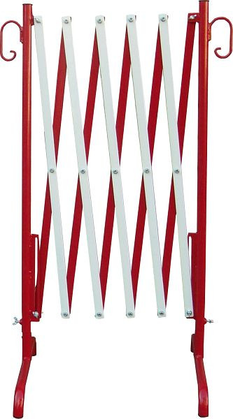Schake-barrièreschaar, uitschuifbaar tot 2,50 m, rood/wit, 35500
