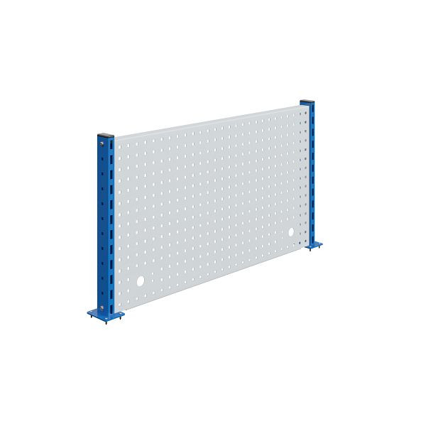 SOFAME geperforeerde plaat met 2 steunkolommen B 1200 x H 585 mm, hemelsblauw RAL 5015, W010080116BI