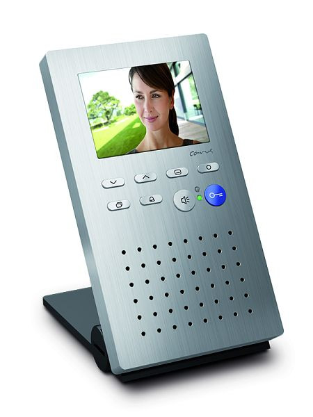 TCS video binnenstation voor handsfree bellen Carus ORIGO serie, tafeltoestel zilver, CAI2010-0150