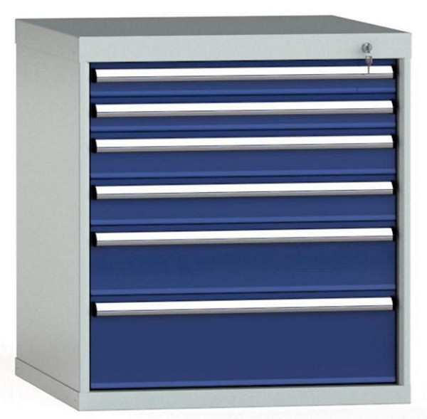 KLW ladekast 800 x 725 x 750 mm H x B x D, inbouwmaten: 700 mm, indeling: 36x36 stuks, SGB0800-06EP-001