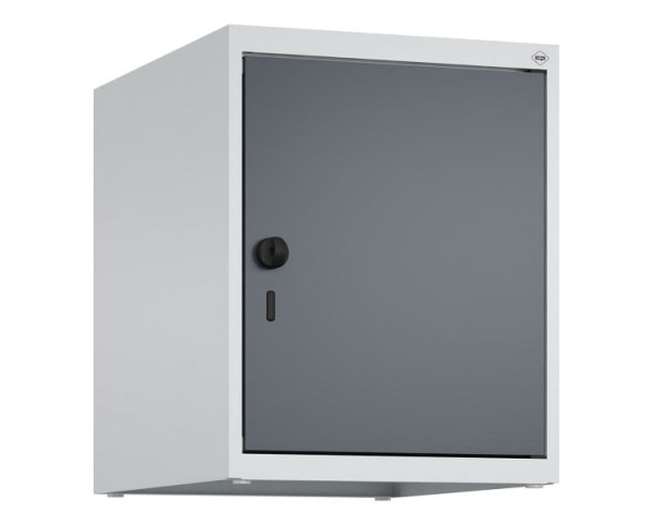 C+P kastopzet Classic PLUS, bovenkast, 7035/7016, veiligheidsdraaisluiting, 500x400x500mm, 1 vak, 080090-12 S10008