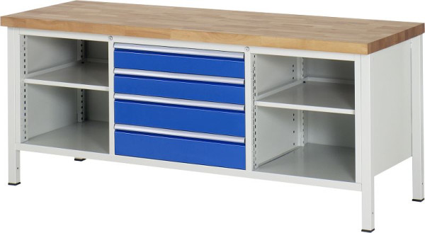 RAU werkbank serie 8000 - model 8751, B2000 x D700 x H840-1040 mm, 13-8751A2-207B4H.11