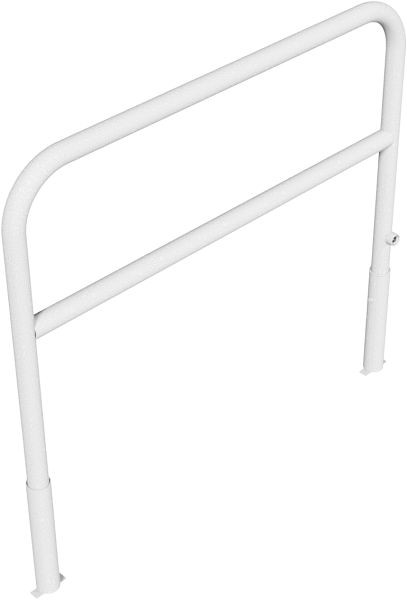 Schakedeflectorbalk Ø 60mm afneembaar en draaibaar met driehoekslot met kniebeugel, thermisch verzinkt, totale breedte: 1500 mm, 465_33F