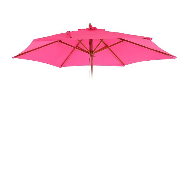 Mendler vervangende hoes voor Florida parasol, parasolhoes vervangende hoes, Ø 3m polyester 6 stutten, roze, 81652
