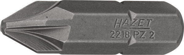 Hazet bit, massief zeskant 8 (5/16 inch), Pozidriv profiel PZ, PZ2, 2218-PZ2