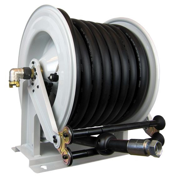 Ebinger slanghaspel OSM 710, max. 17bar, 50m - 1/2" PVC persluchtslang, behuizing: RVS, 1.714.103