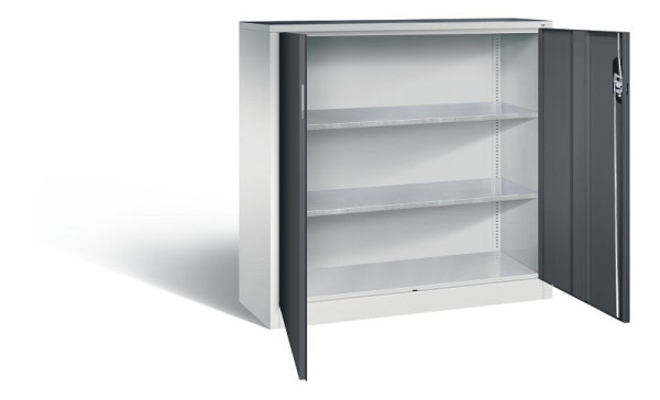 C+P gereedschapskast Acurado, H1200xB1200xD400mm, kleur: lichtgrijs/zwartgrijs, verzonken handgreep, 8530-000 S10126