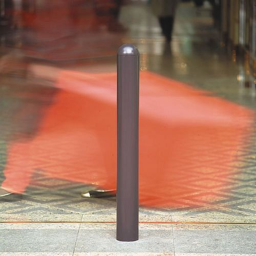DENIOS stadspaal vast, thermisch verzinkt gelakt, voor plaatsing in beton, ∅: 76 mm, hoogte boven de grond 950 mm, 310862