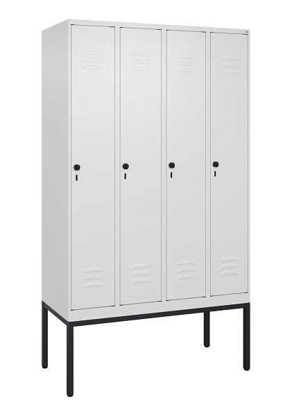 C+P luierkluis Classic PLUS met middenwand, frame, 4 vakken, 2120x1200x500mm, 9016/9016, veiligheidsdraaigrendel, 0800307-40F S10014