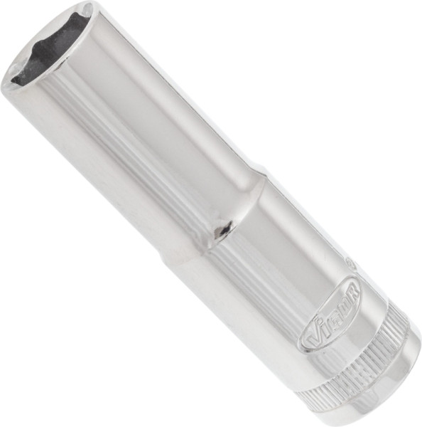 VIGOR-dopsleutel, lang, hol vierkant 12,5 mm (1/2 inch), buitenzeskantprofiel, 14 mm, V2585N