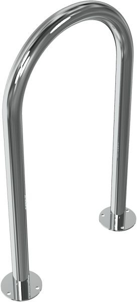 Schake RVS beugel Ø 48 mm voor deuvelbevestiging, ronde beugel, totale breedte 460 mm, 449_46P