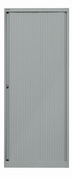 Bisley rolluikkast EuroTambour, 4 planken, 5 OH, rolluik zilver, body zilver, ET408194SSL355