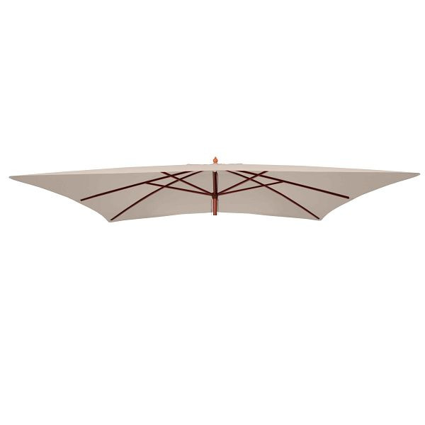 Mendler vervangende hoes voor Florida parasol, parasolhoes vervangende hoes, 3x4m polyester, creme, 76741