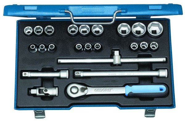 GEDORE dopsleutelset 1/2", 23-delig, zeskant-UD-profiel, 2545837