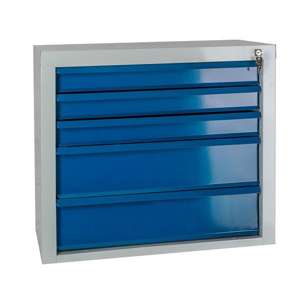 ADB ladekast "MAMMUT" 5 laden / afmetingen: BxDxH = 70cm x 43,5 cm x 60cm, lichtgrijs/lichtblauw, 24775