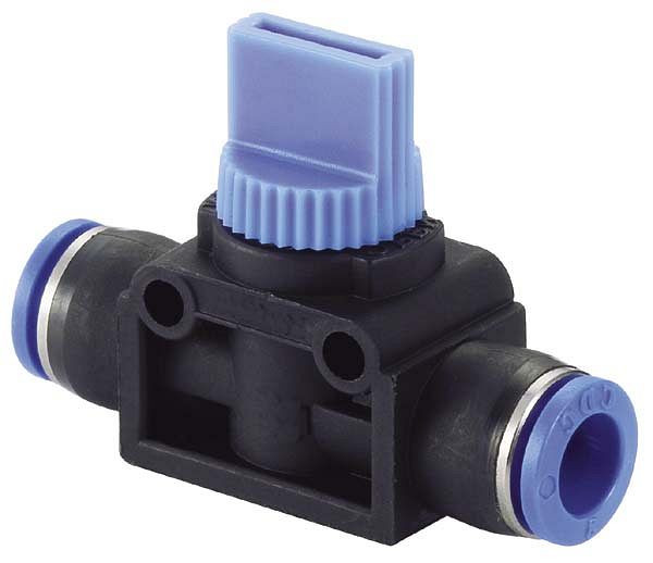 timmer B-HVS-12-10-KU, 3/2-weg handventiel met stekkeraansluiting, slang-Ø: 12 mm, slang-Ø: 10 mm, VE: 5 stuks, 03170165